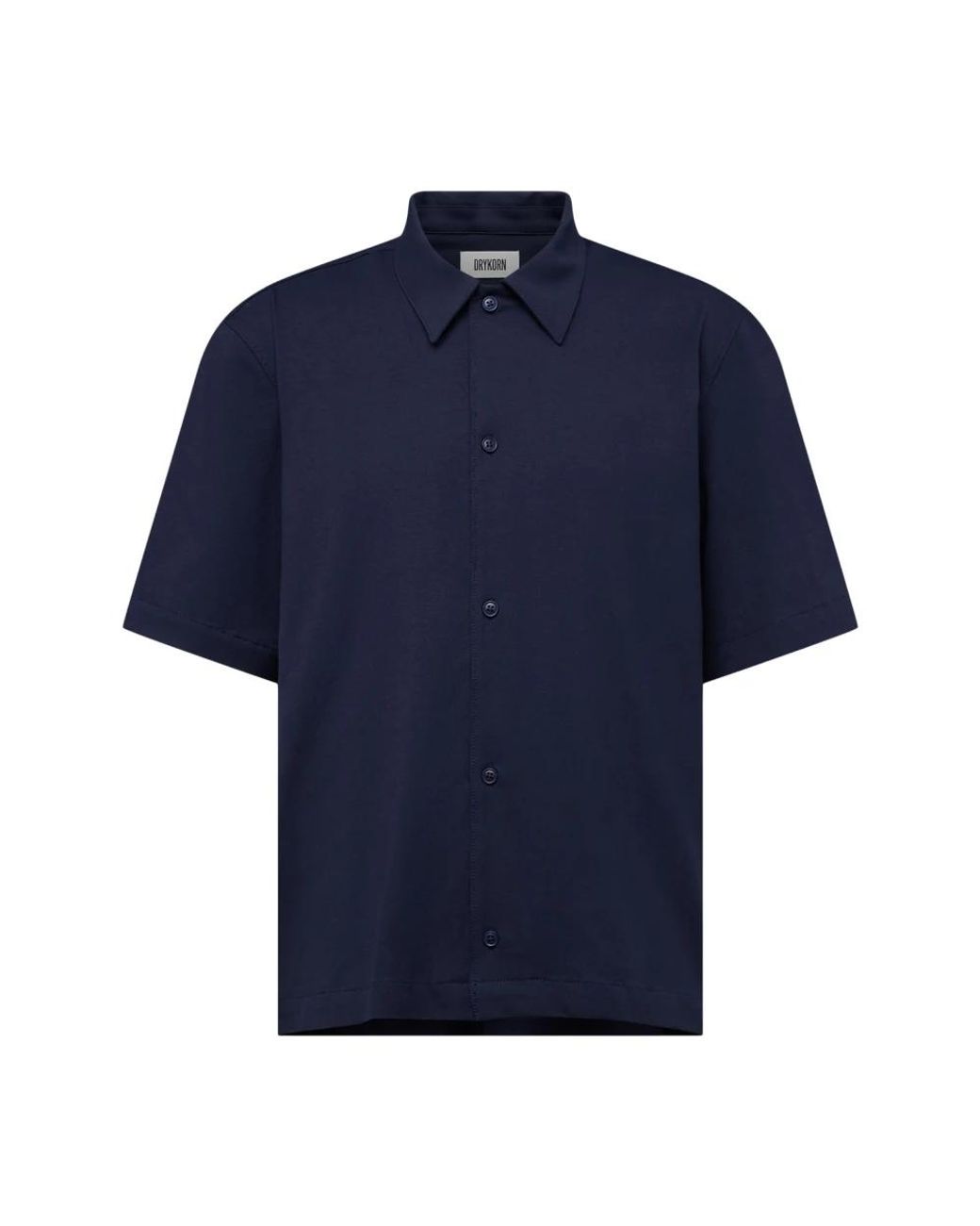 Drykorn Blue Short Sleeve Shirts for men