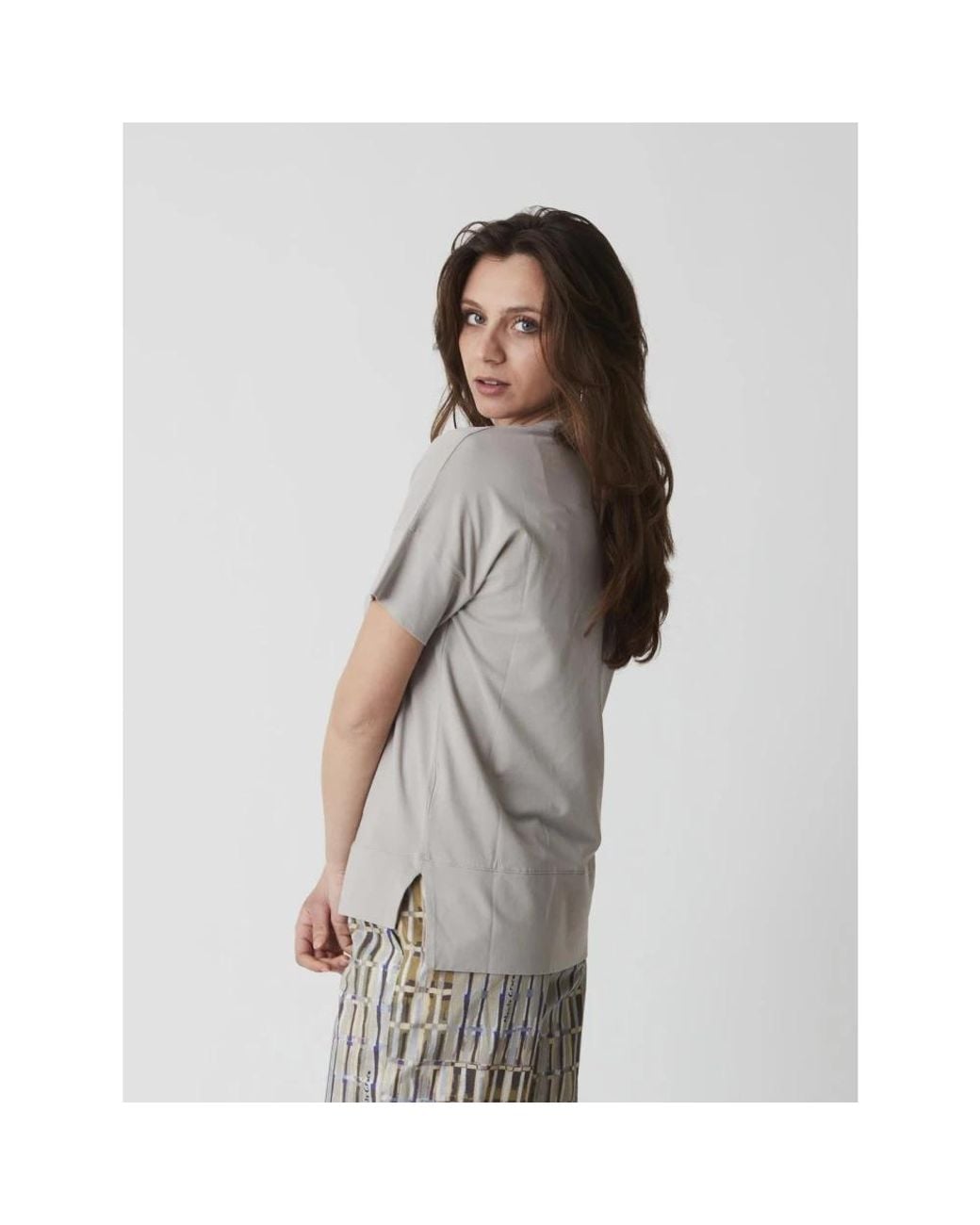 Alpha Studio Gray T-Shirts