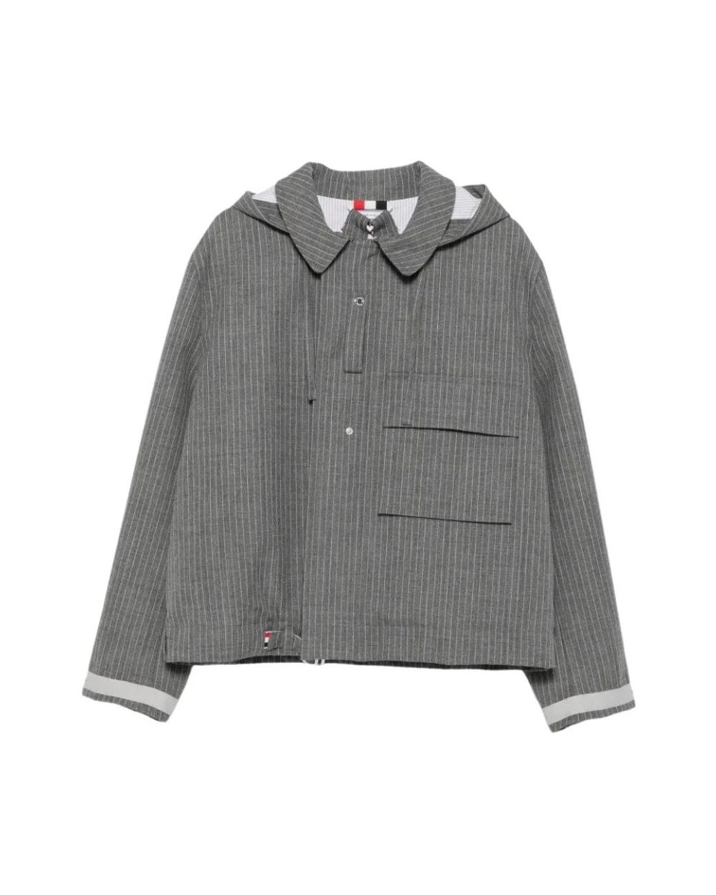 Thom Browne Gray Light Jackets for men