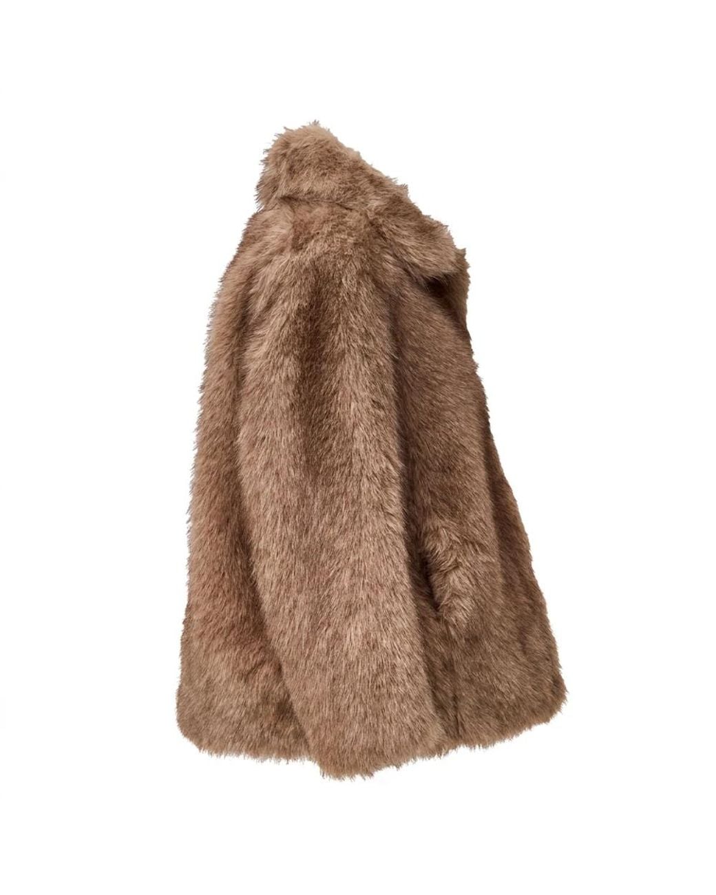 Max Mara Brown Faux Fur & Shearling Jackets