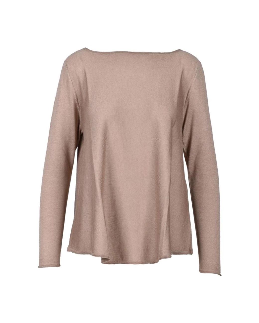 Wild Cashmere Brown Round-Neck Knitwear