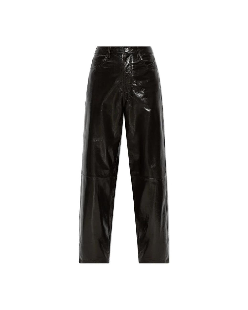 Rohe Black Leather Trousers