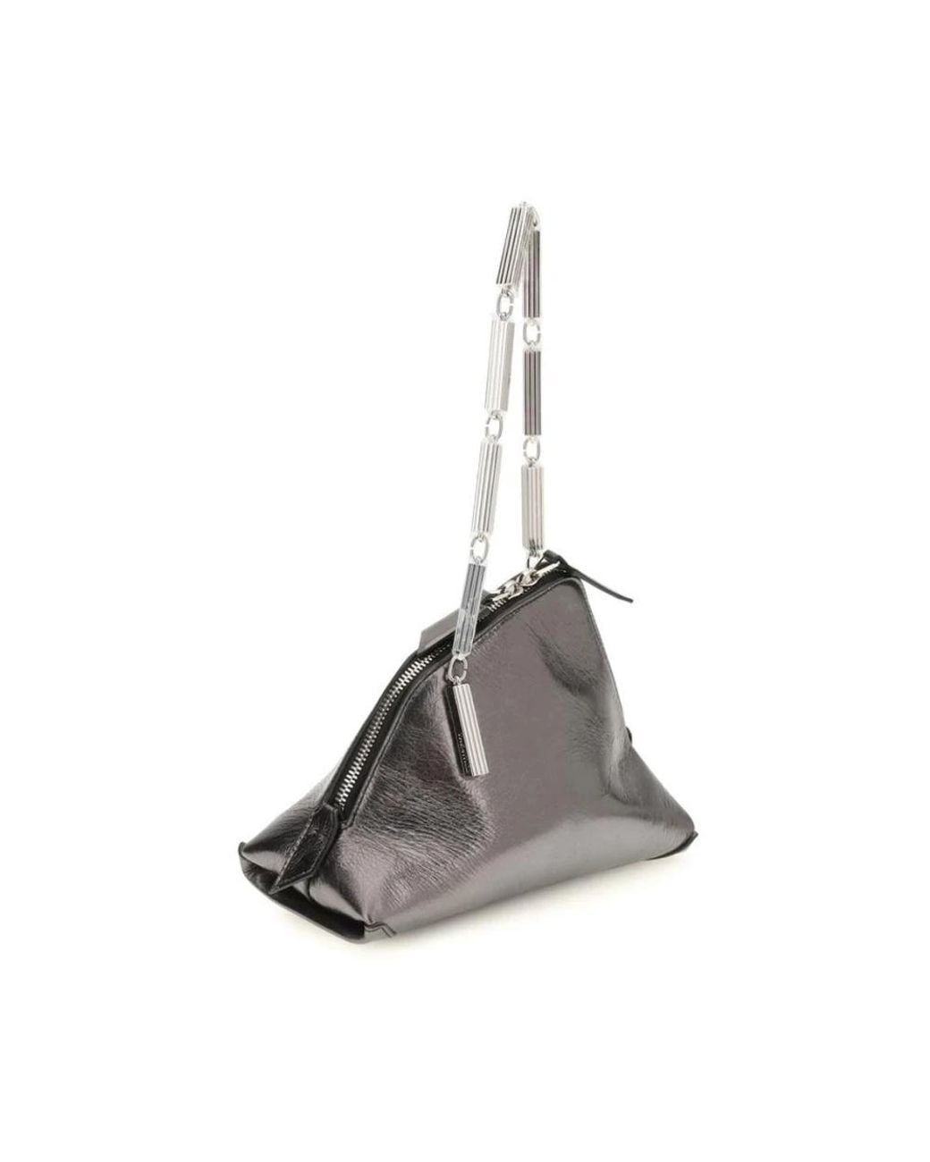 The Attico Gray Shoulder Bags