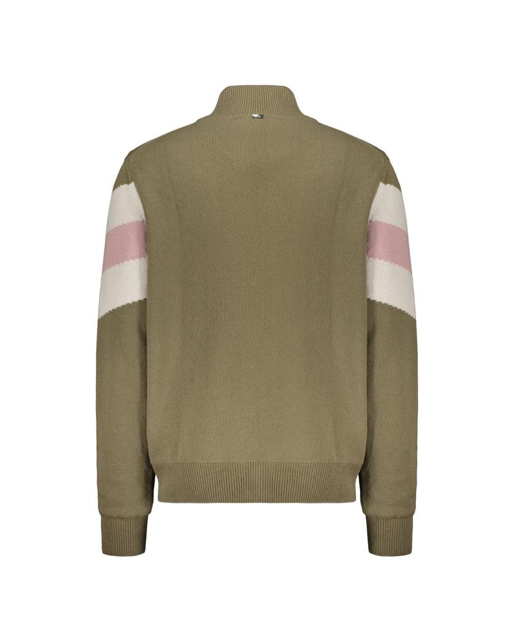 Herno Truien & Vesten ,Groen ,Wol Wollen Jas Met Hoge Kraag in het Green voor heren