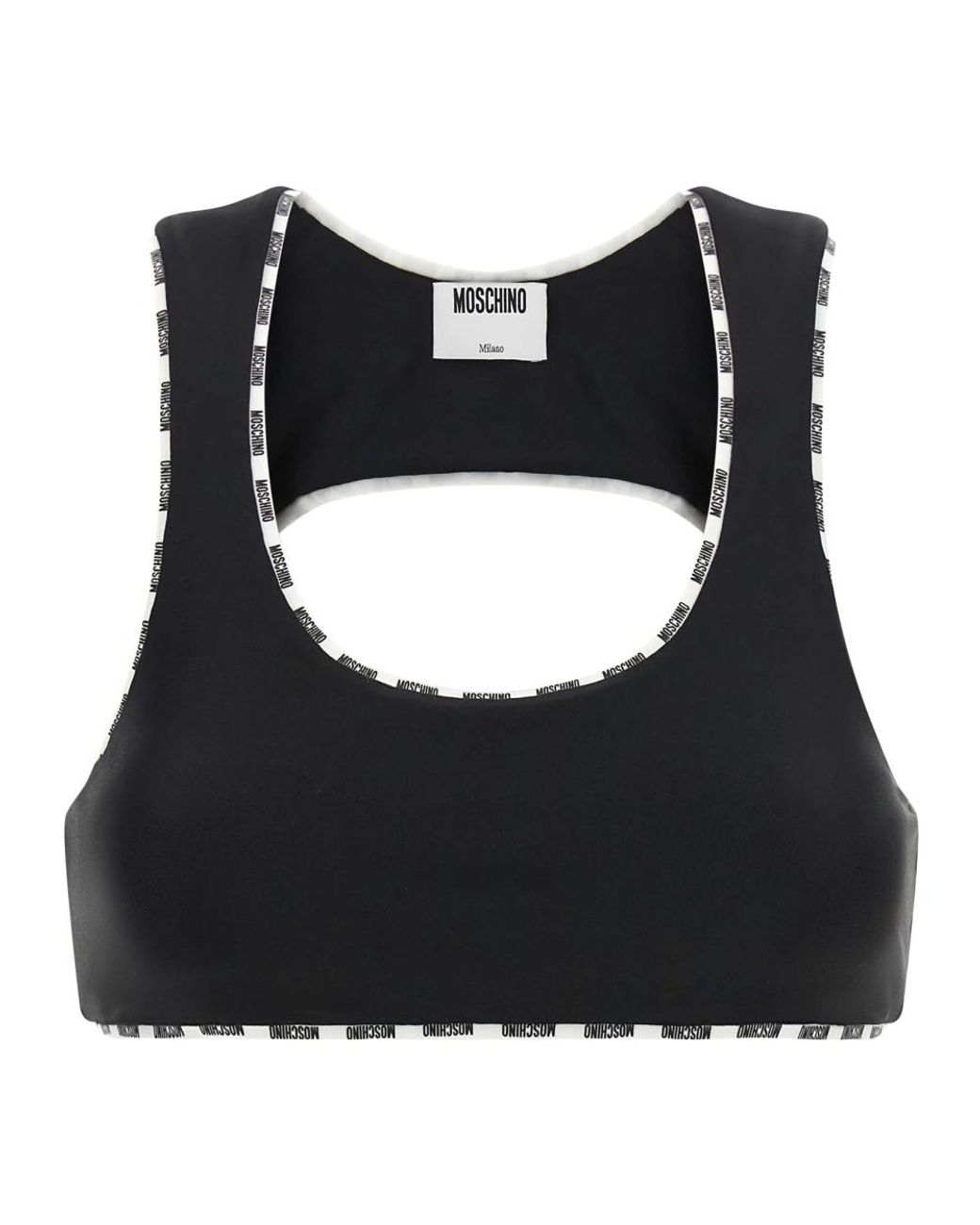 Moschino Black Sleeveless Tops