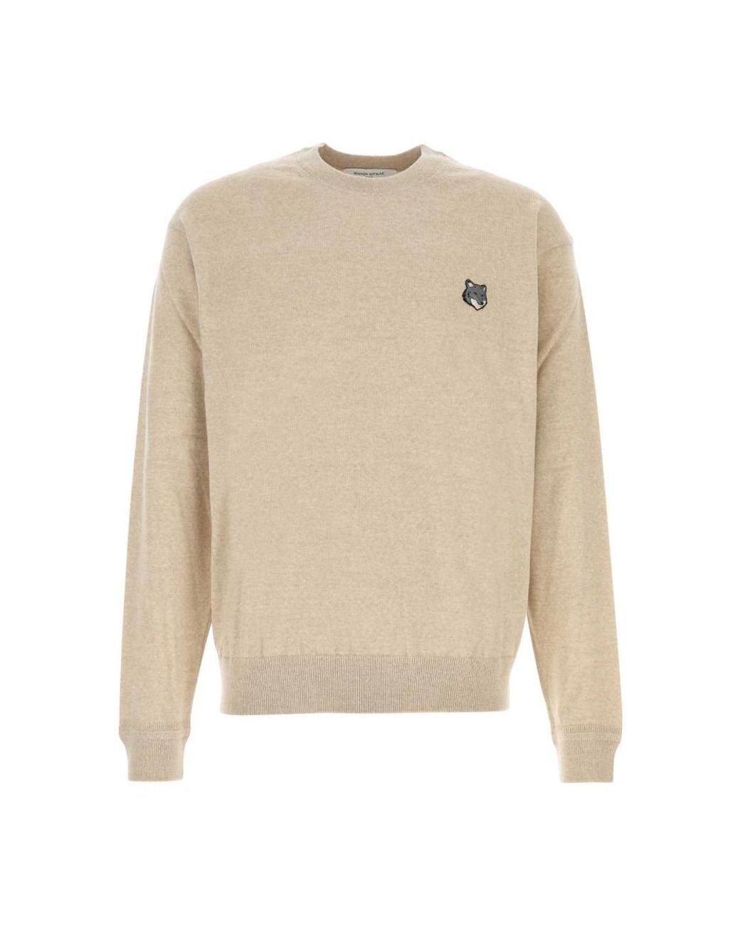 Maison Kitsuné Natural Round-Neck Knitwear for men
