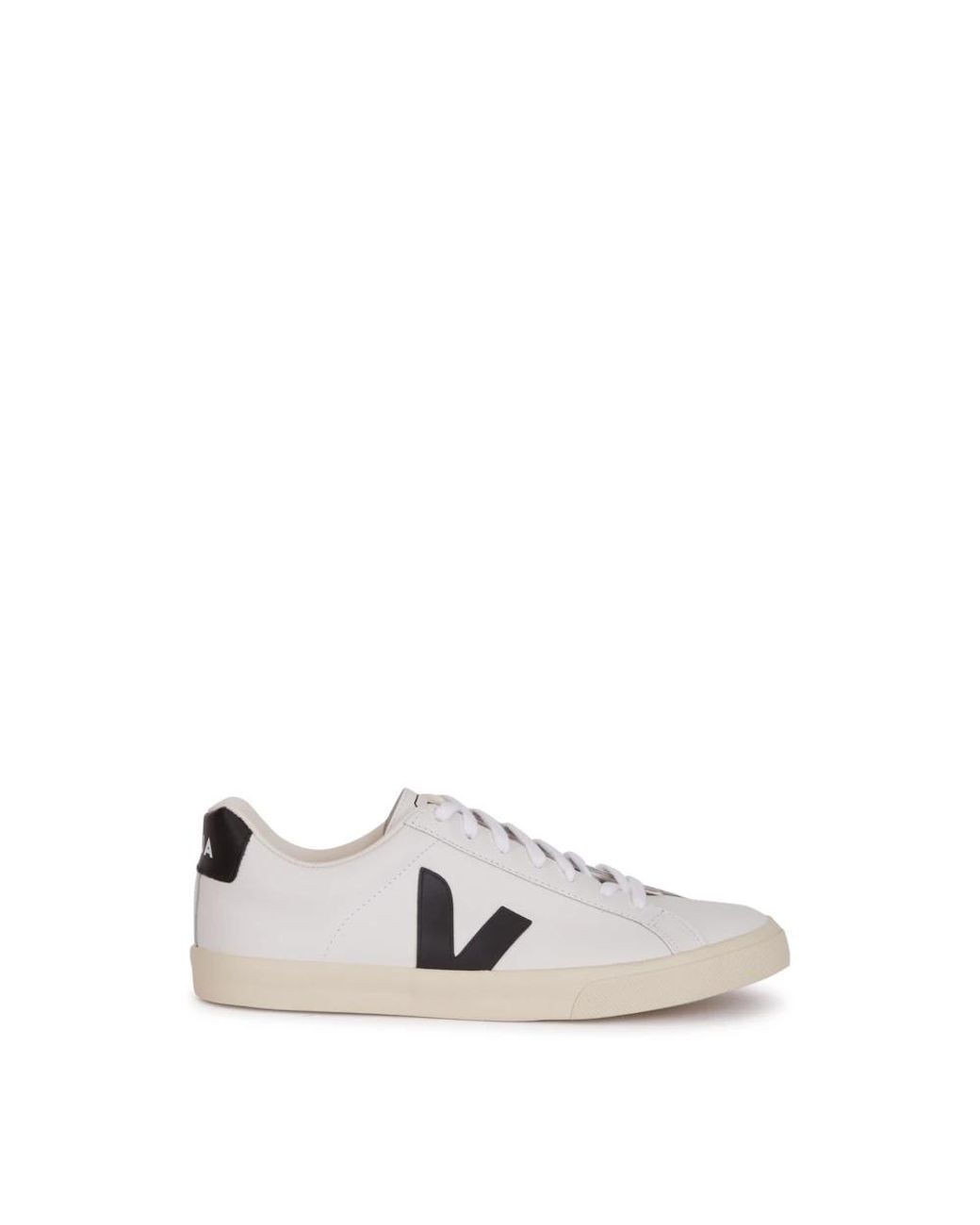Veja White Leather Esplar Sneakers for men