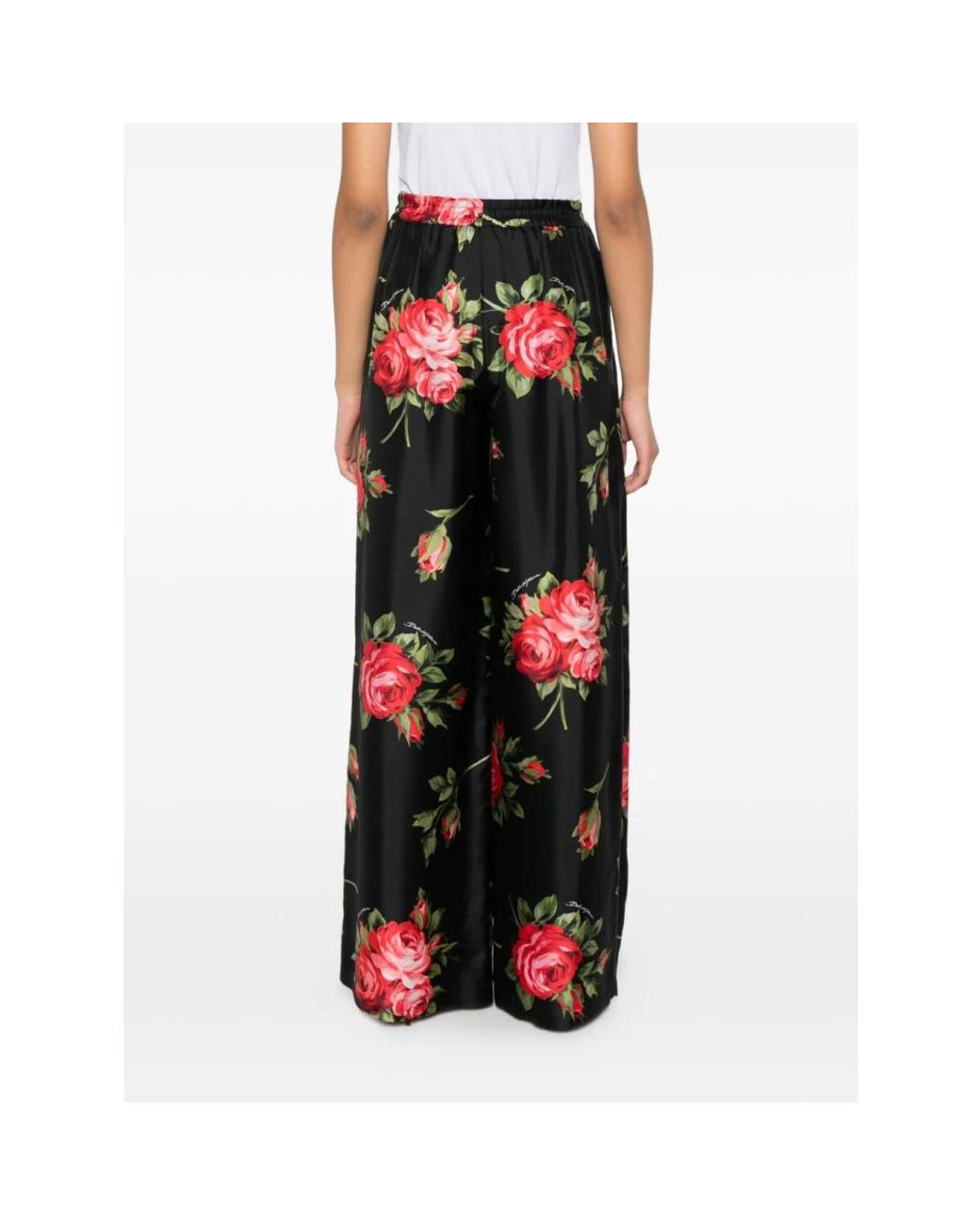 Dolce & Gabbana Black Wide Trousers
