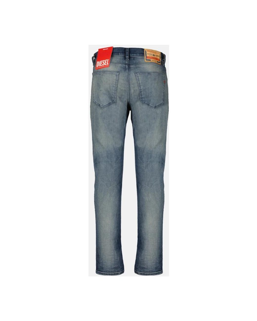 DIESEL Blue Straight Fit Jeans for men