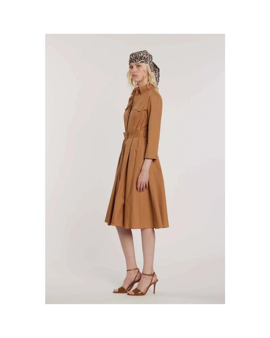 Relish Brown Shirt Dresses
