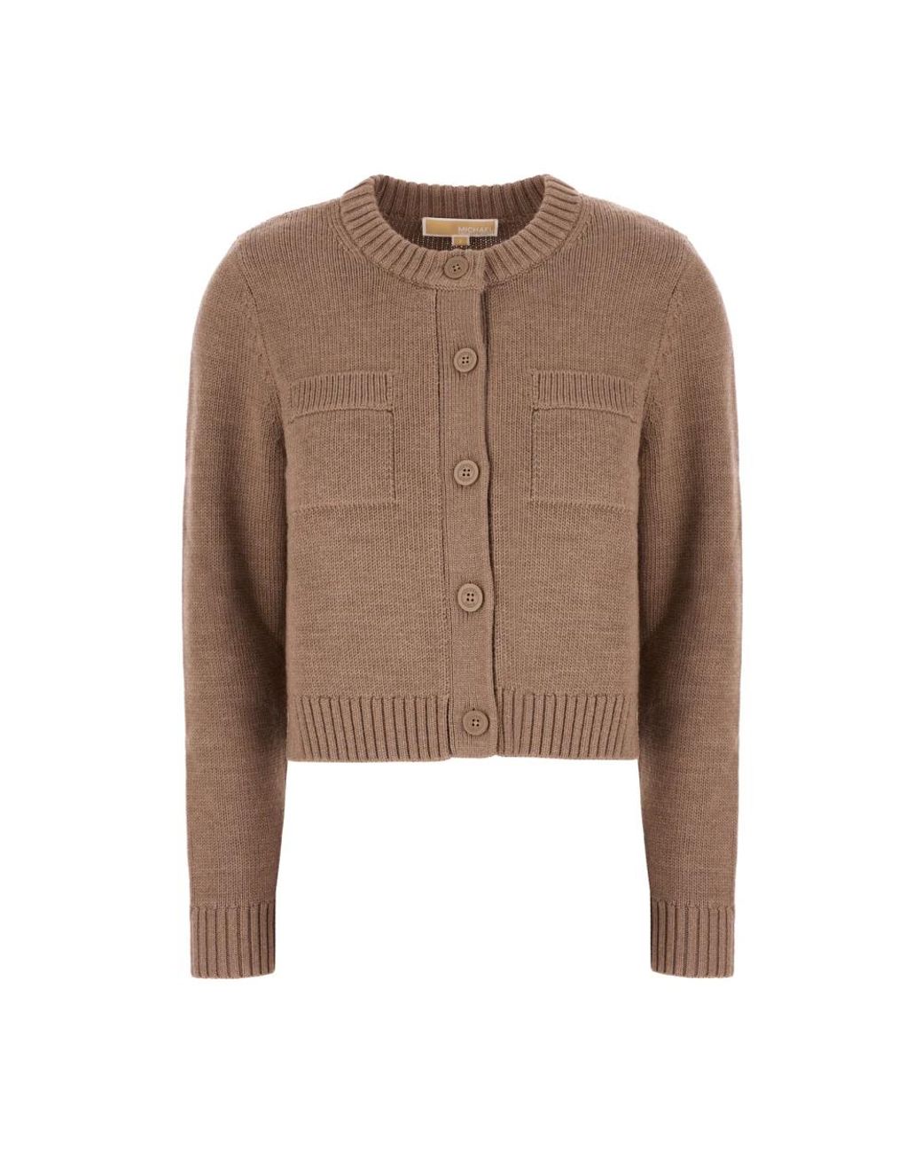 Michael Kors Wollen Cardigan in het Brown
