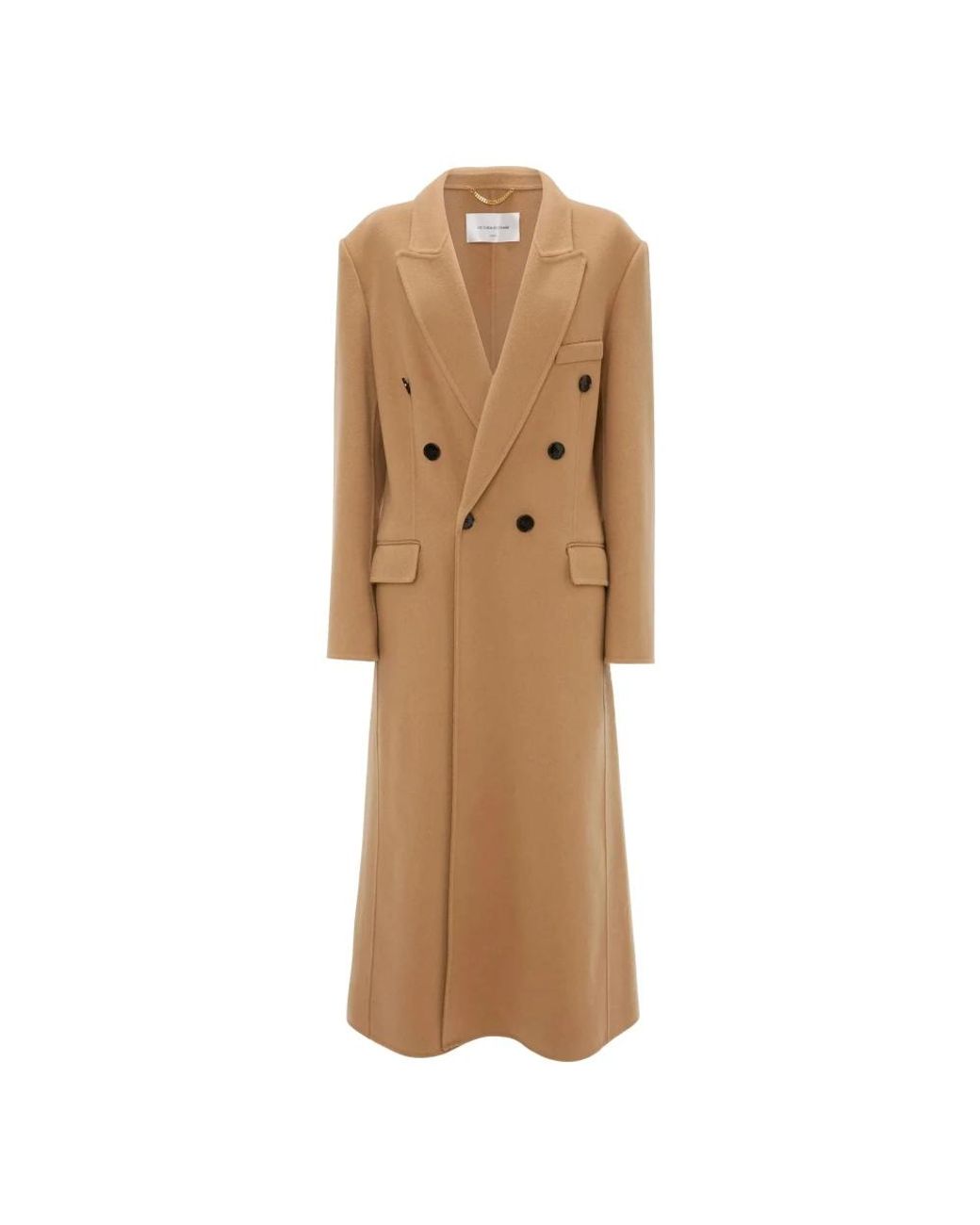 Victoria Beckham Natural Double-Breasted Coats