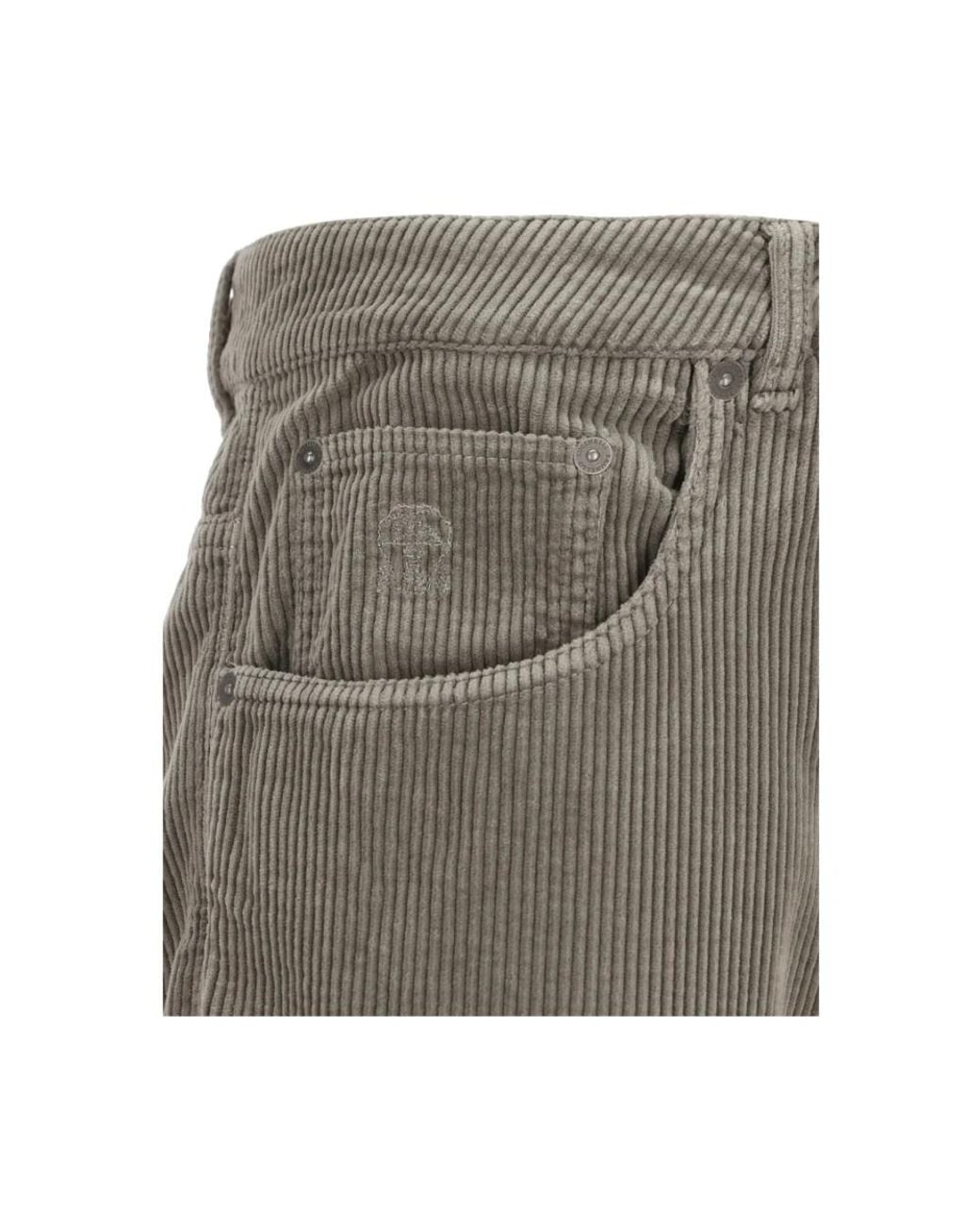 Brunello Cucinelli Gray Trousers for men