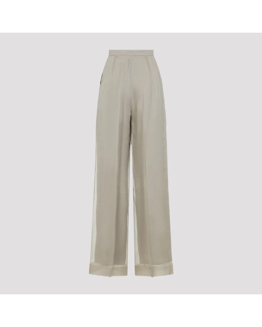 Max Mara Gray Wide Trousers
