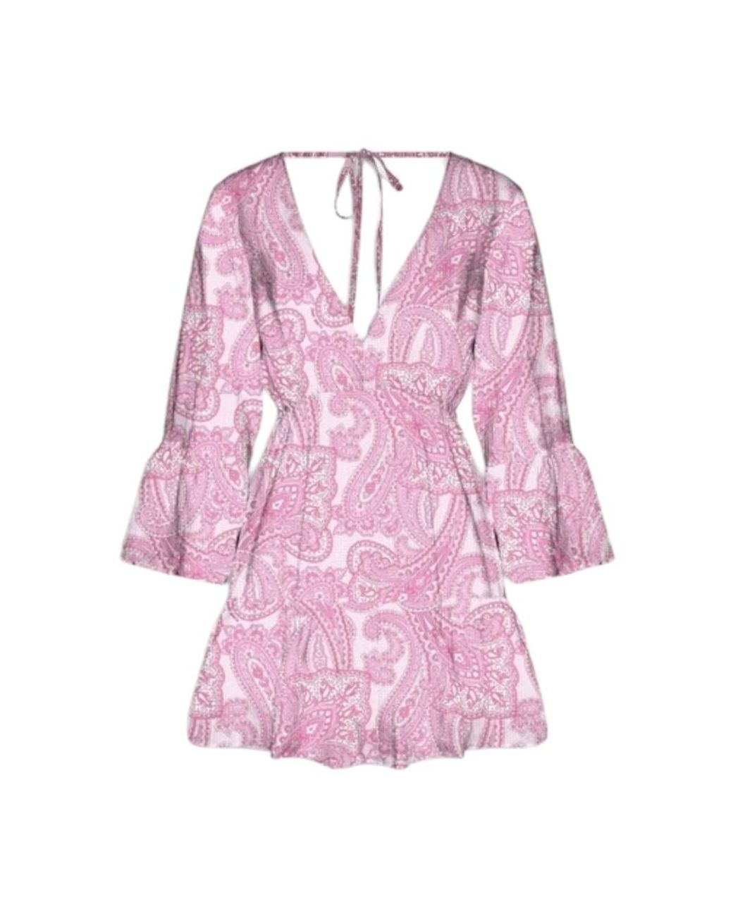 Mc2 Saint Barth Kleedjes ,Roze ,Kasjmier Korte Damesjurk in het Pink