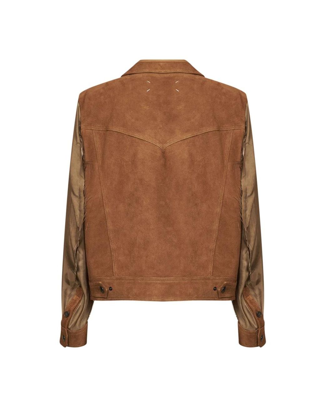 Maison Margiela Brown Leather Jackets