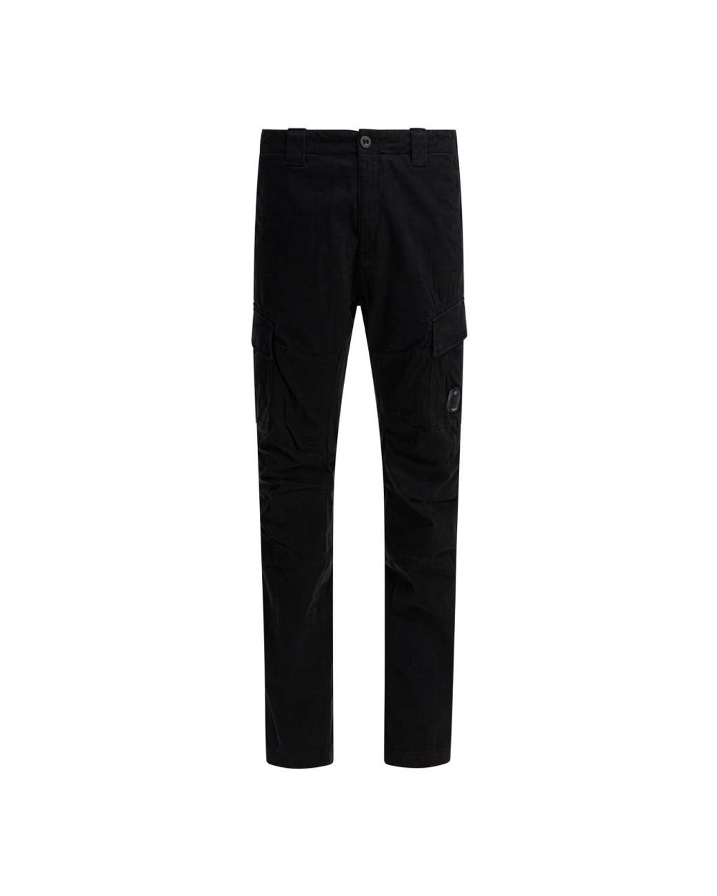 C P Company Black Slim-Fit Trousers for men