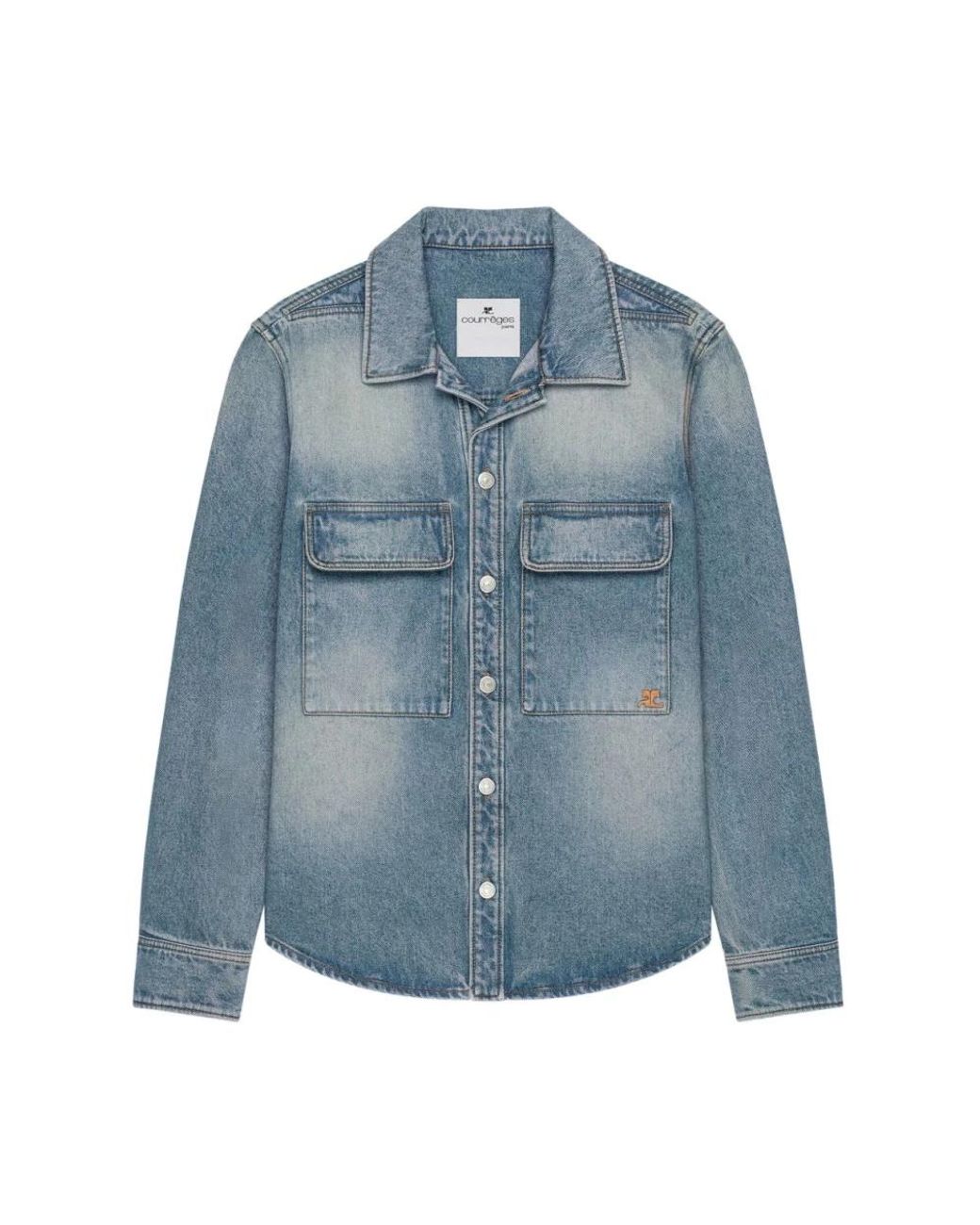 Courreges Blue Denim Jackets for men