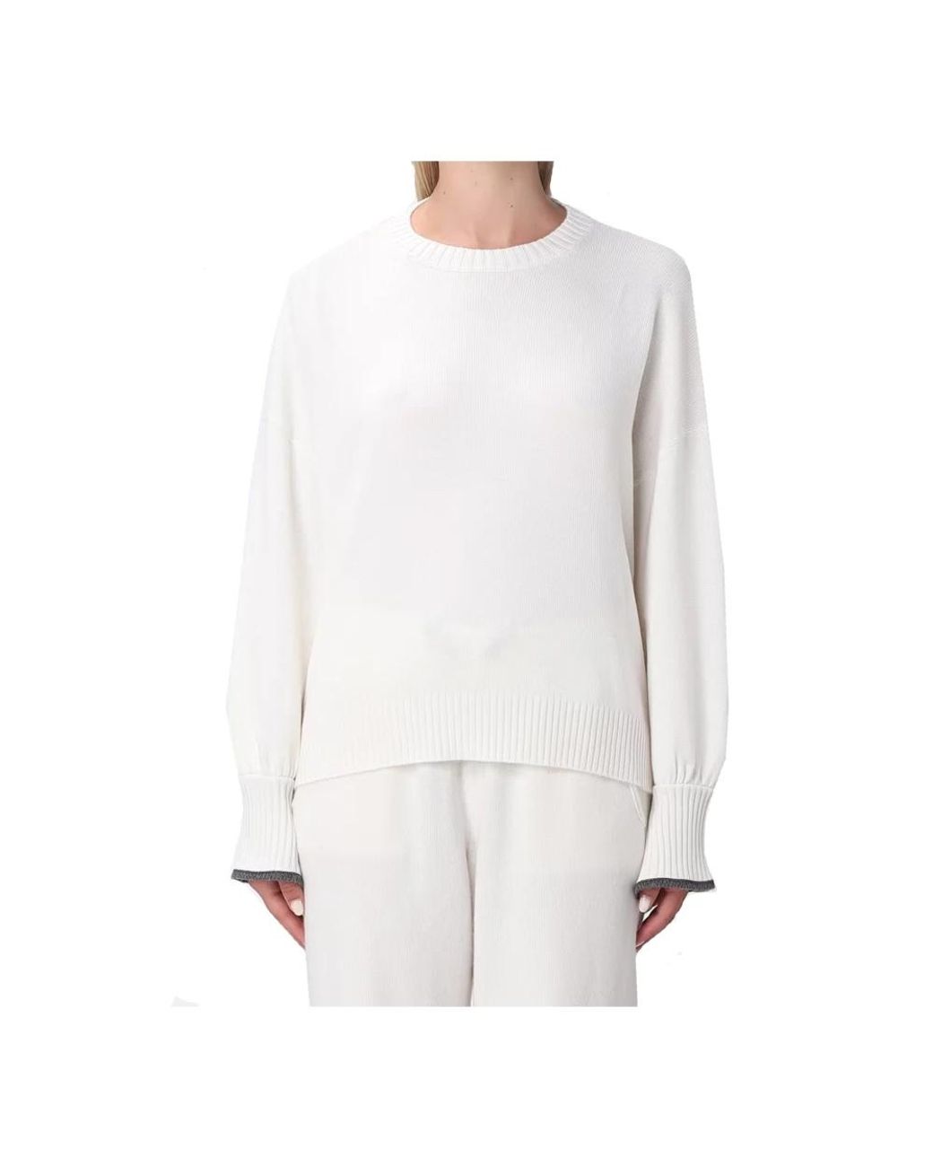 Brunello Cucinelli Purple Round-Neck Knitwear