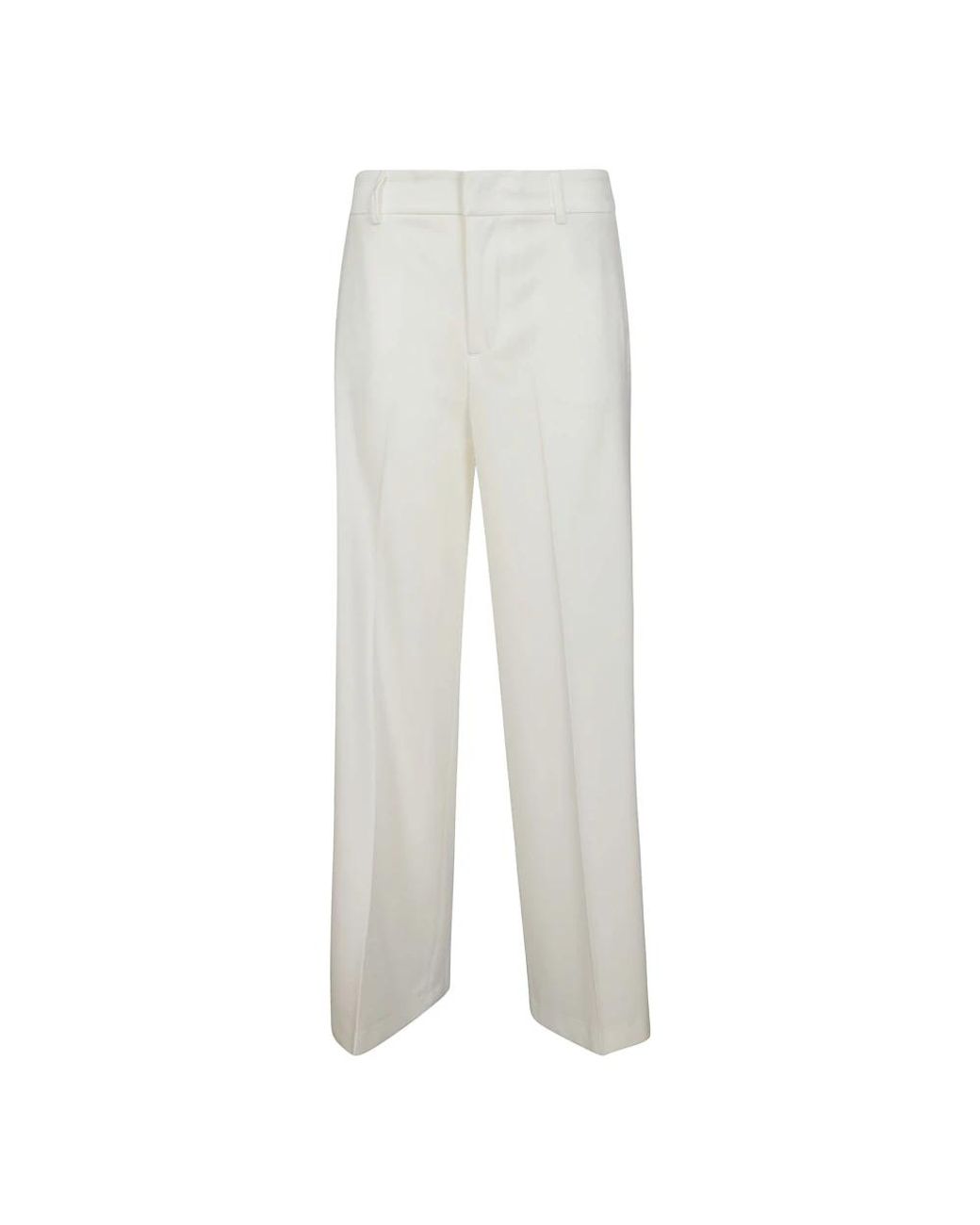 PT Torino White Wide Trousers