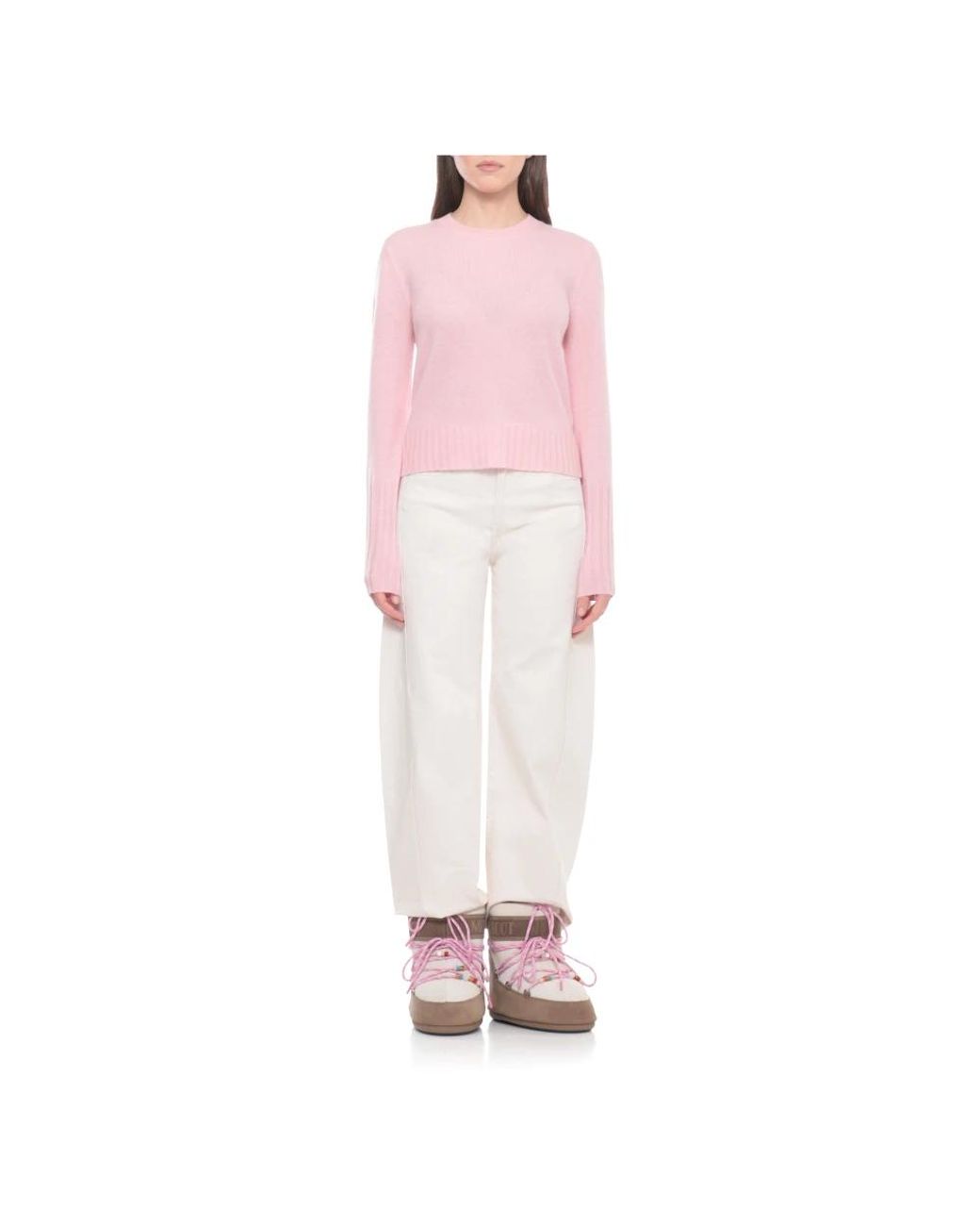 Guest In Residence Pink Cashmere Knitwear
