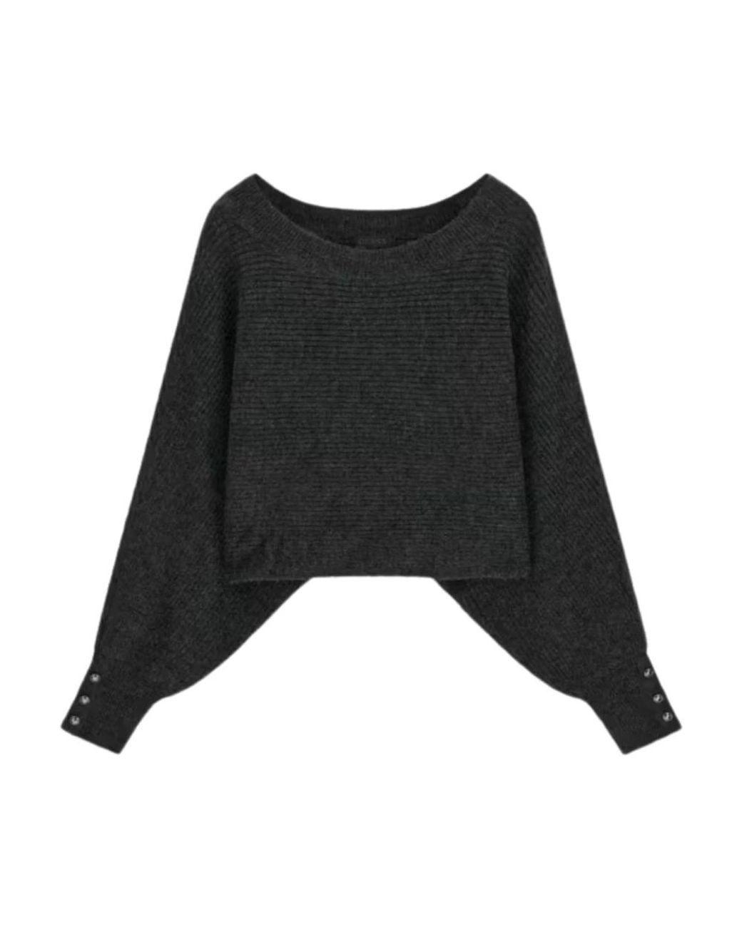 Guess Black Round-Neck Knitwear