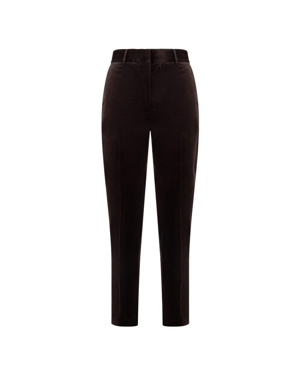 Moorer Black Slim-Fit Trousers