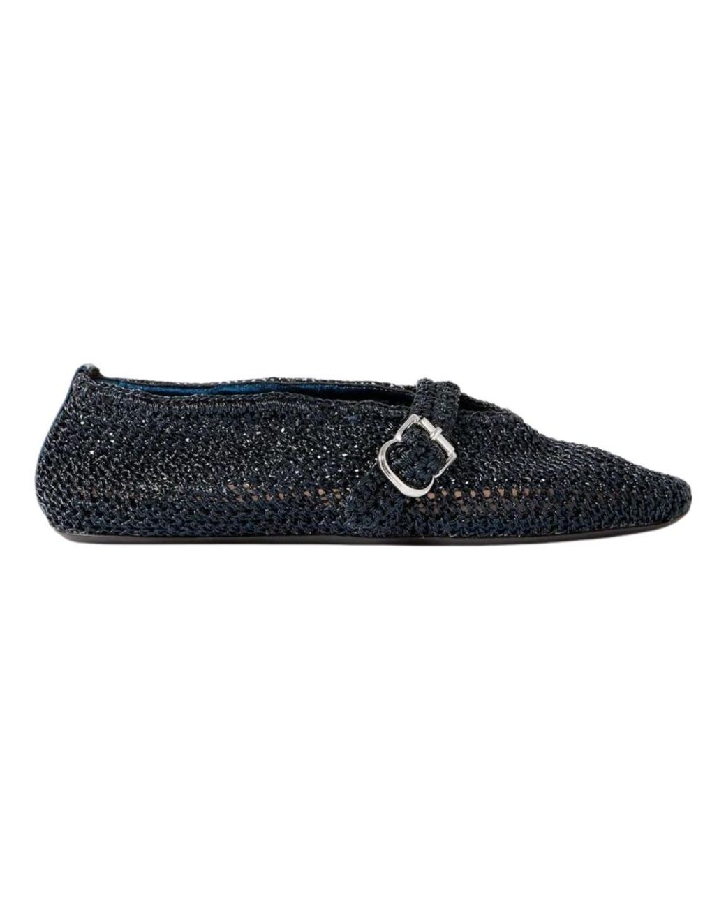 Alaïa Blue Ballerina Shoes