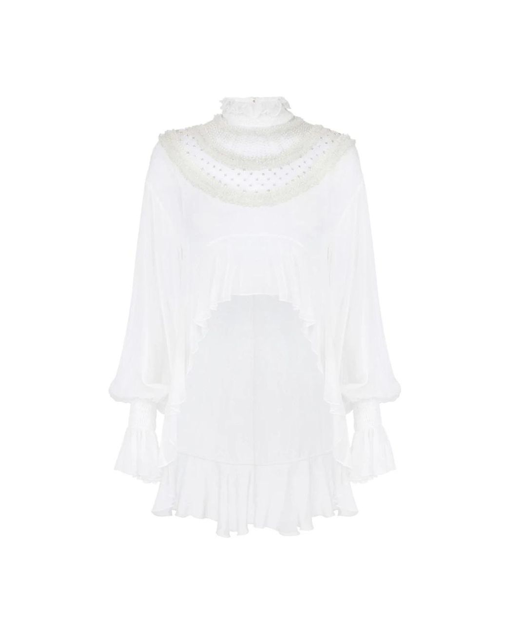 Elisabetta Franchi White Blouses