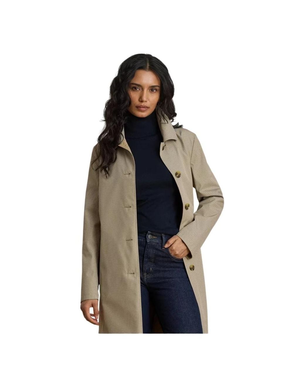 Ralph Lauren Natural Single-Breasted Coats