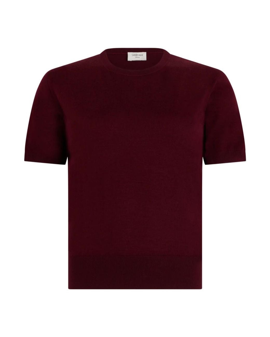 Saint Laurent Red Round-Neck Knitwear