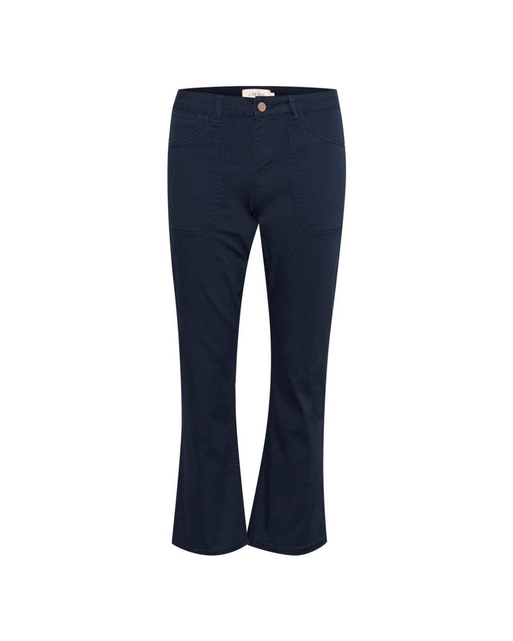 Cream Crann 7/8 Bootcut Twill in het Blue