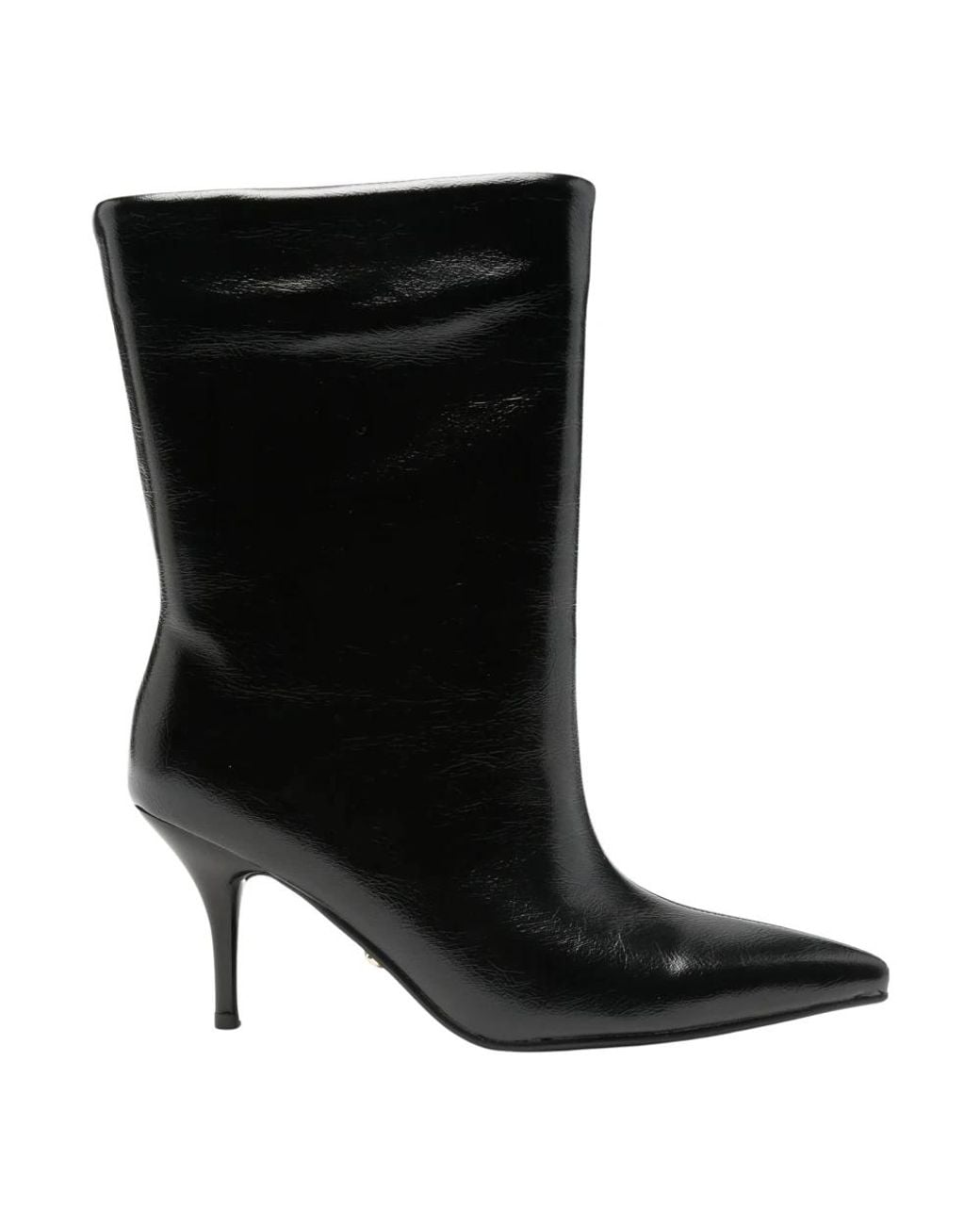 Twentyfourhaitch Black Heeled Boots