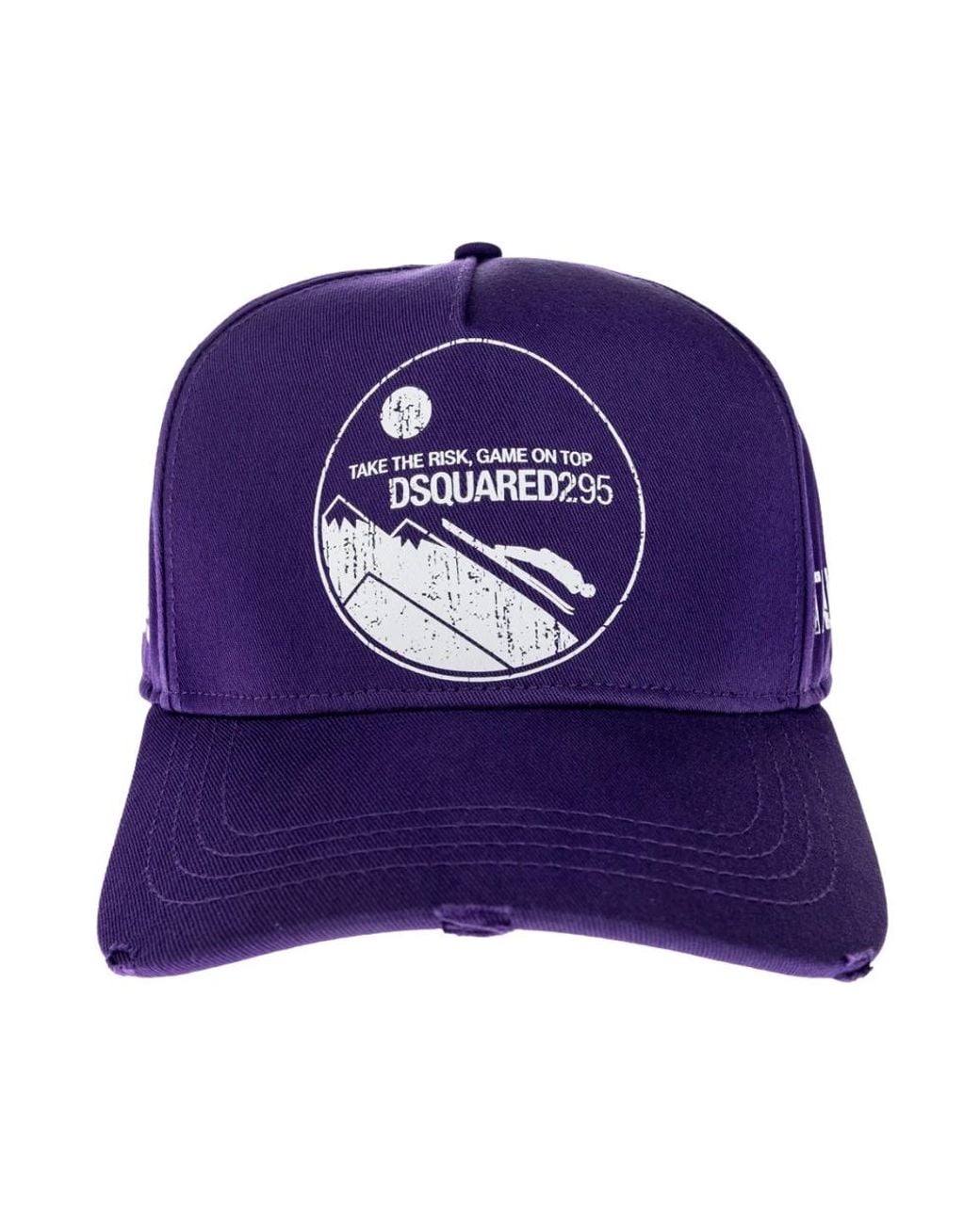 DSquared² Baseball Cap Mit Visier in Purple für Herren
