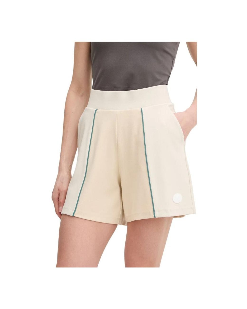 EA7 Short Shorts in het Natural