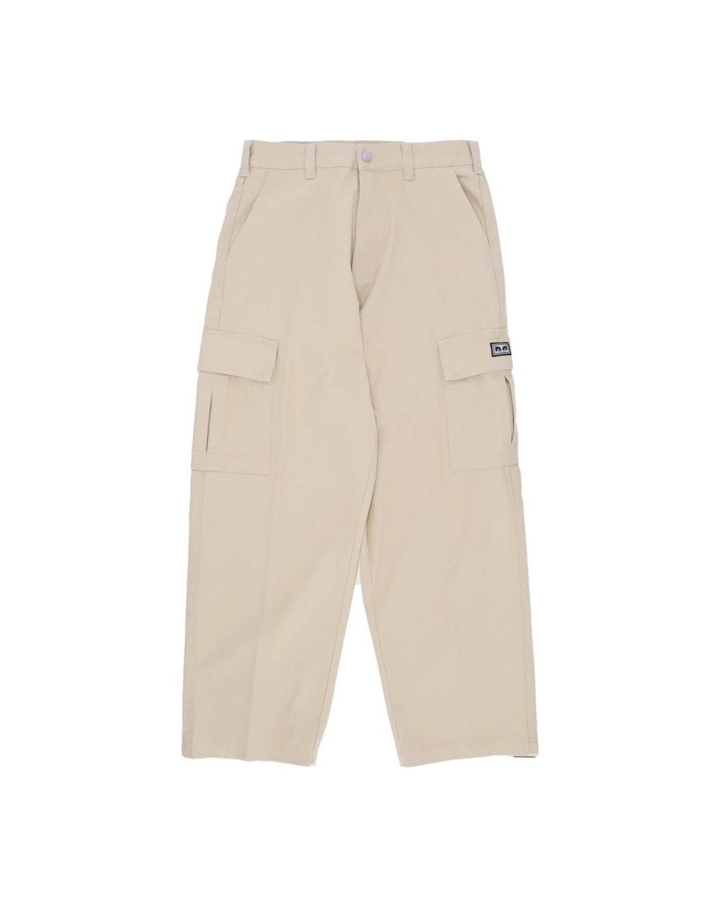 Obey Natural Straight Trousers for men