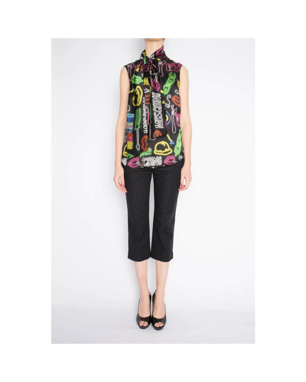 Moschino Green Sleeveless Tops