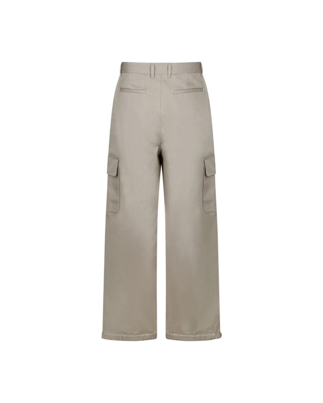 Off-White c/o Virgil Abloh Gray Wide Trousers for men