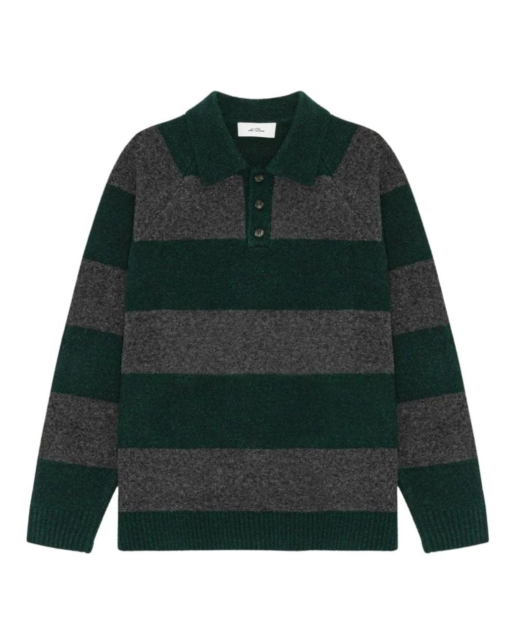Les Deux Green Round-Neck Knitwear for men