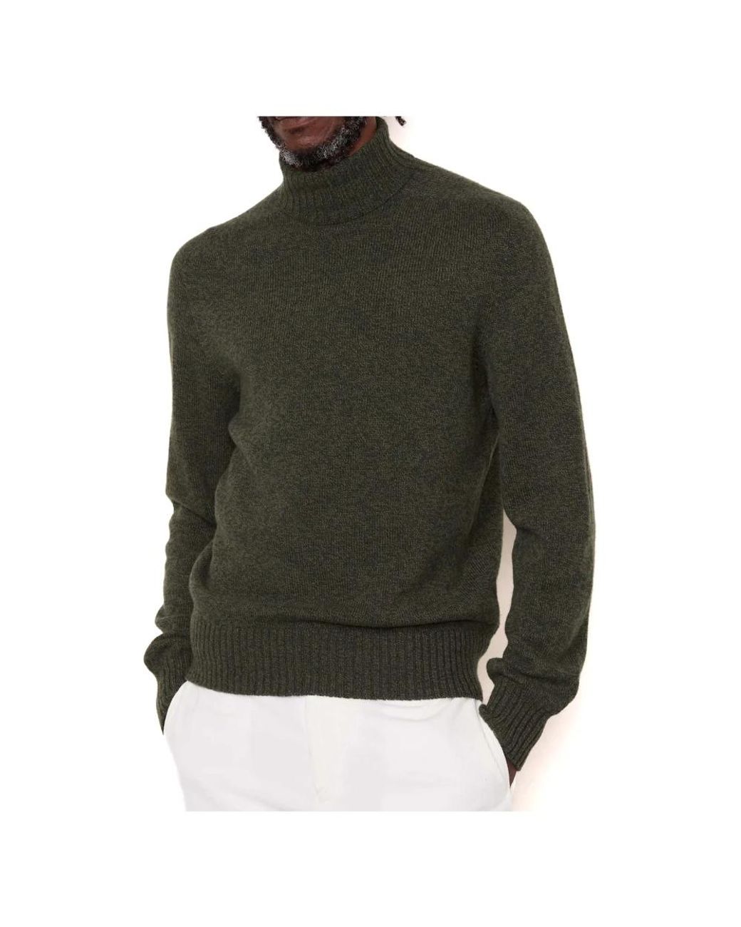 Officine Generale Green Turtlenecks for men