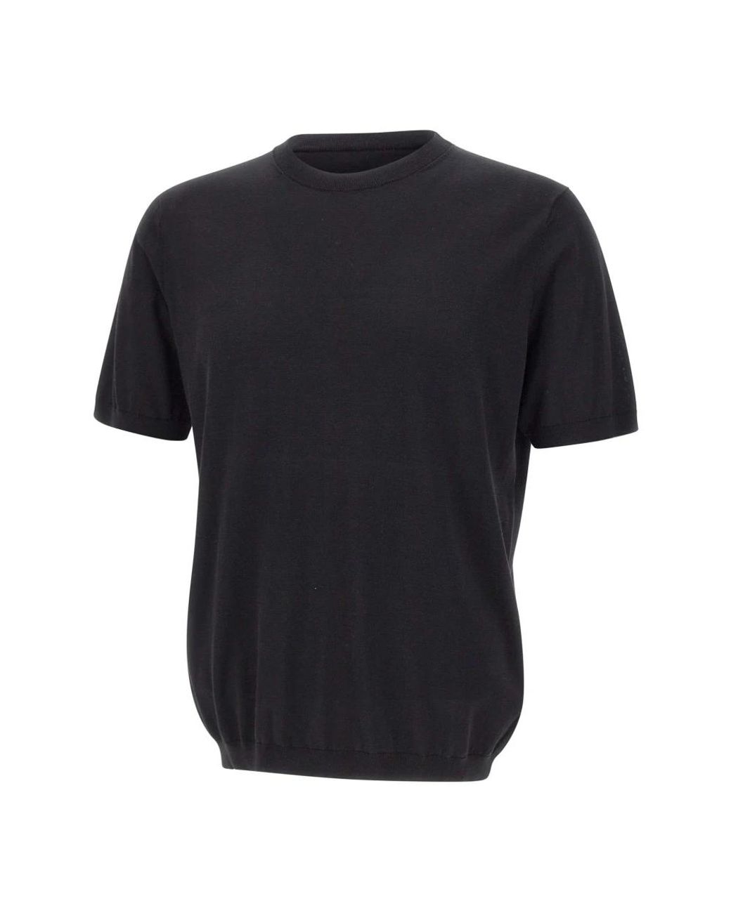 Kangra Black Round-Neck Knitwear for men