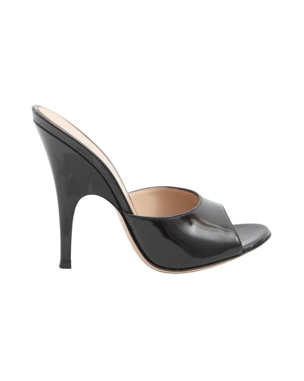Gianvito Rossi Gray Heeled Mules