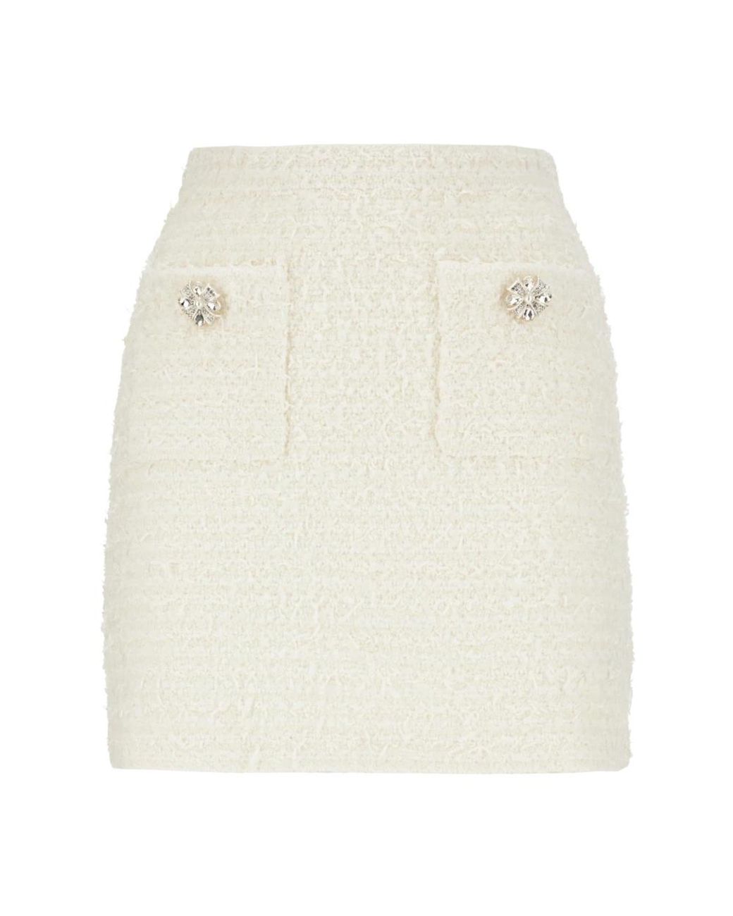 Self-Portrait White Short Skirts