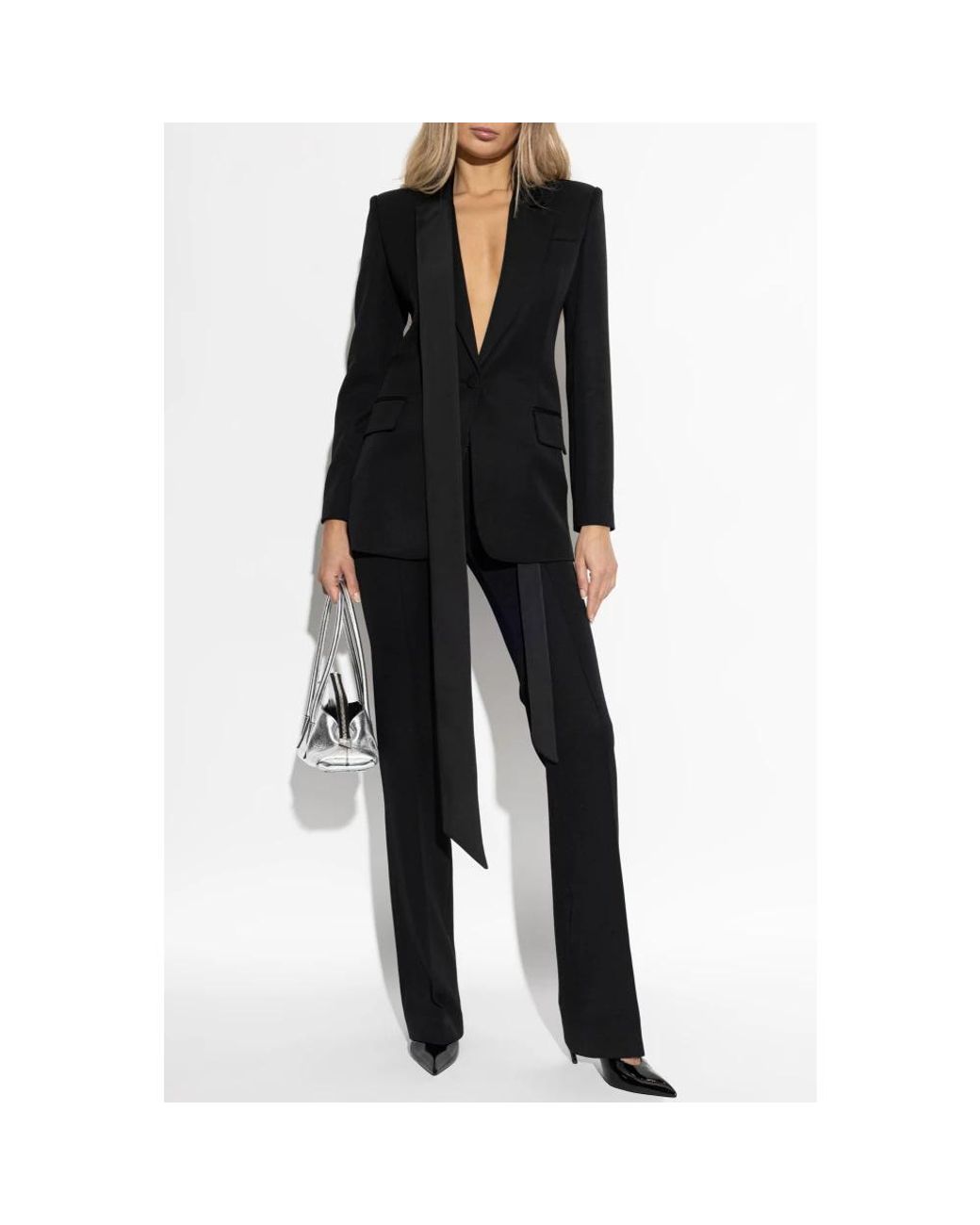 The Attico Black Straight Trousers