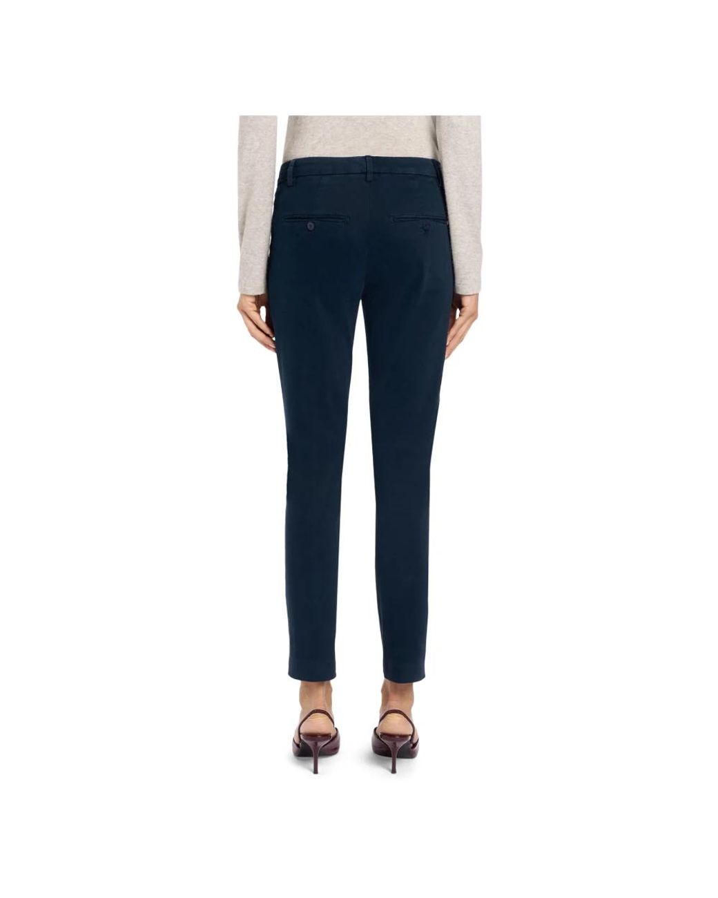 Dondup Blue Slim-Fit Trousers