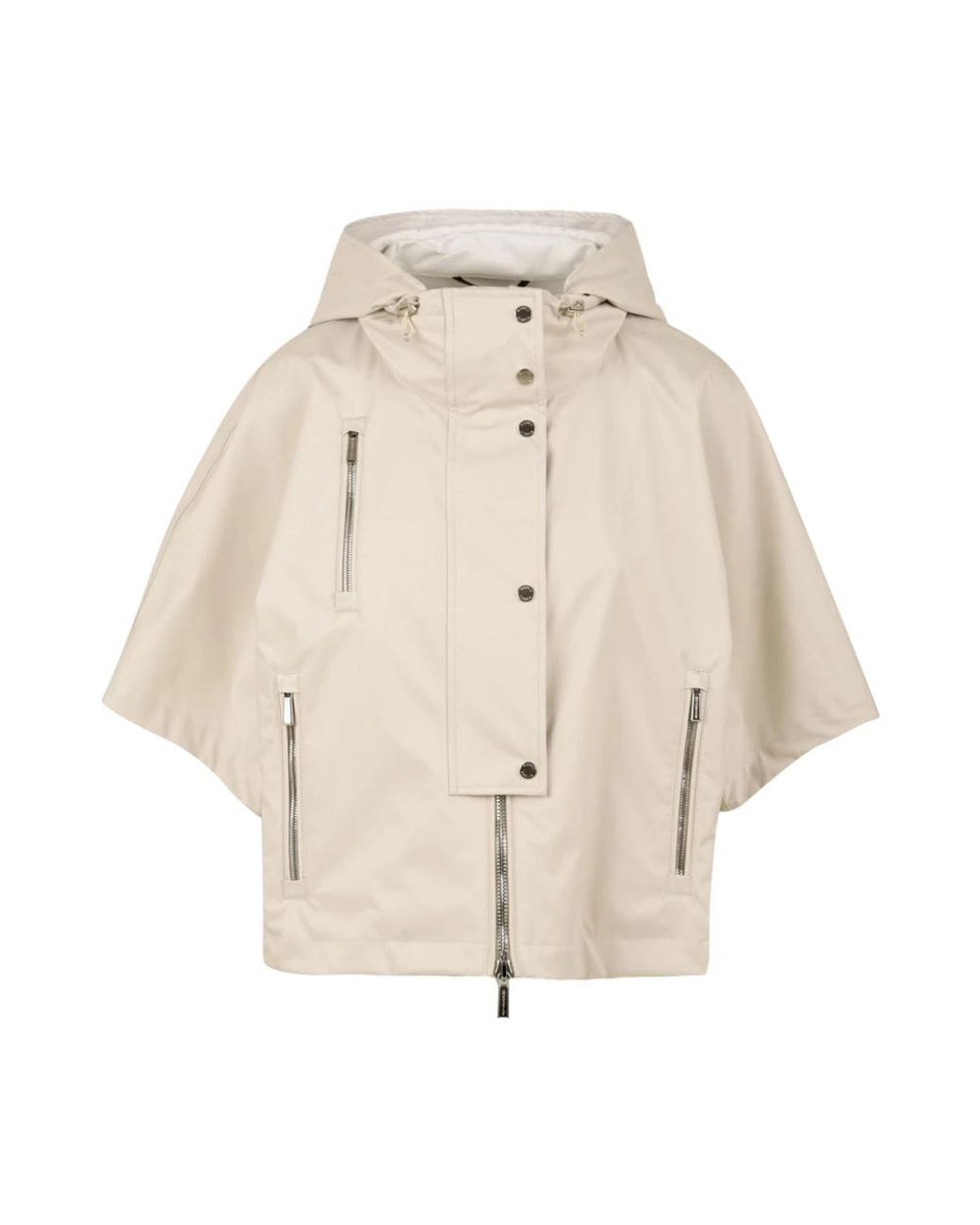 Moorer Jassen ,Waterdichte Kimono Jas Met Dubbele Windstop in het Natural