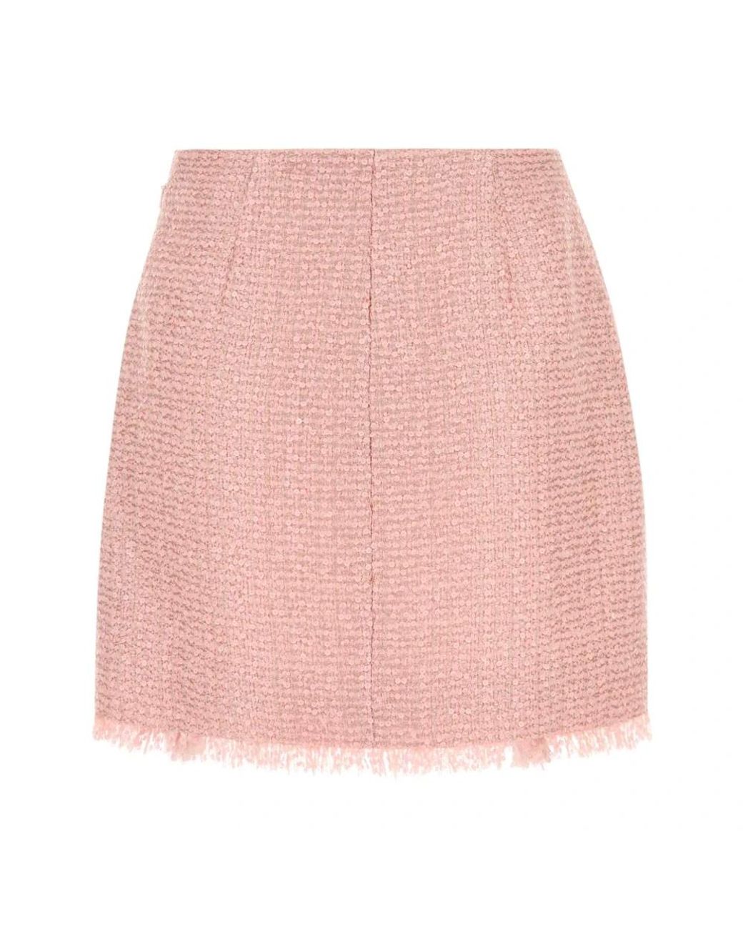 Short Skirts Balmain de color Pink