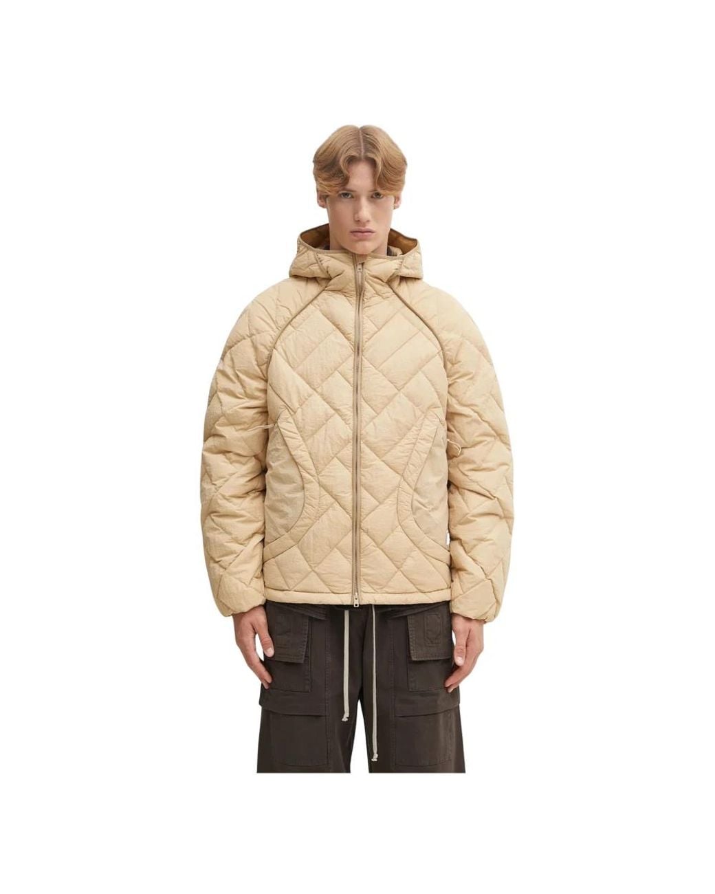 KENZO Jassen ,Leer Weave Light Weight Down Jacket in het Natural voor heren