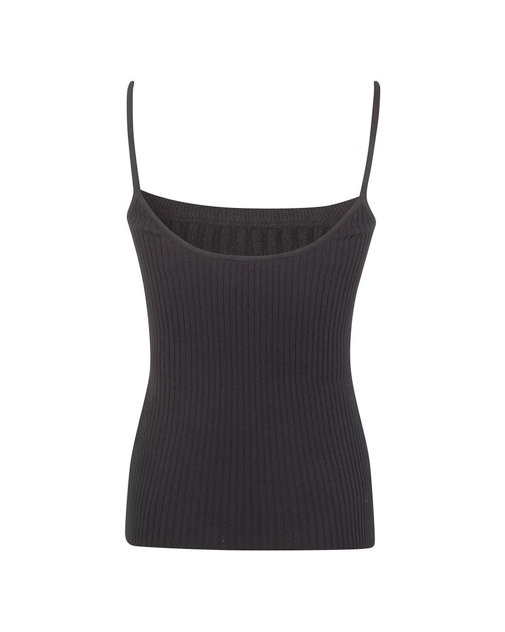 Sleeveless Tops Courreges de color Black