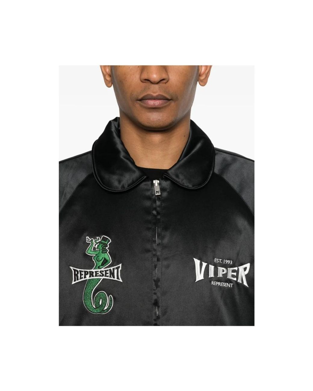 Represent Black Bomber Jackets for men